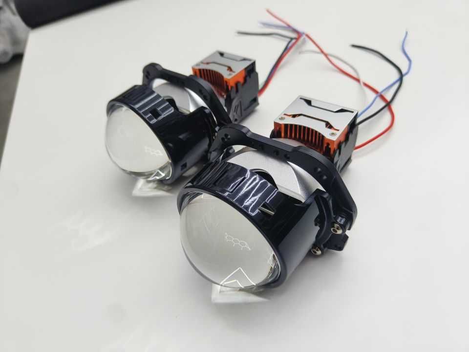 Soczewki 3" BI-LED + LASER 3x odbłyśnik 130/150W TOP JAKOŚĆ 3.0 PRISM
