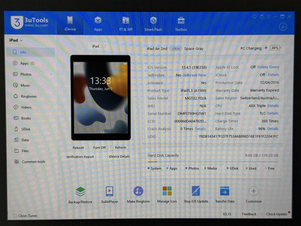 iPad Air 2 (A1566) - 128GB - faktura VAT 23%