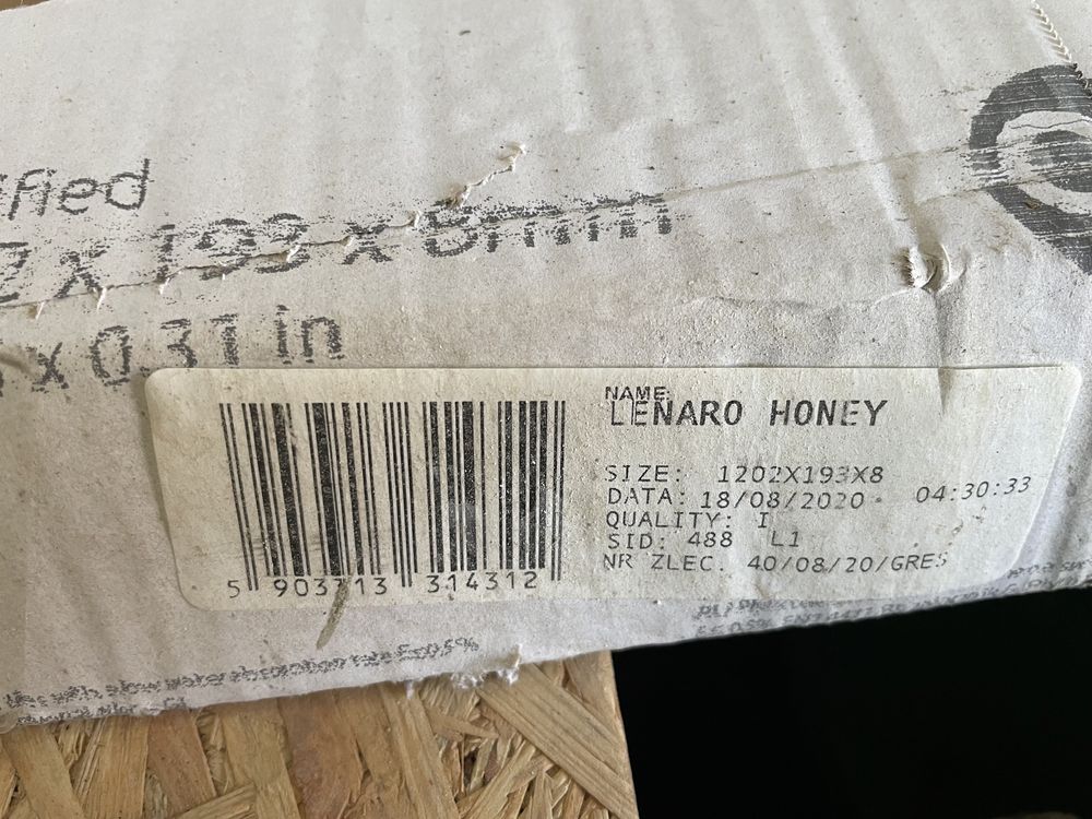 Gres Lenaro Honey 120,2x19,3 | Płytka łazienkowa | 7 sztuk - 1,6m2 |