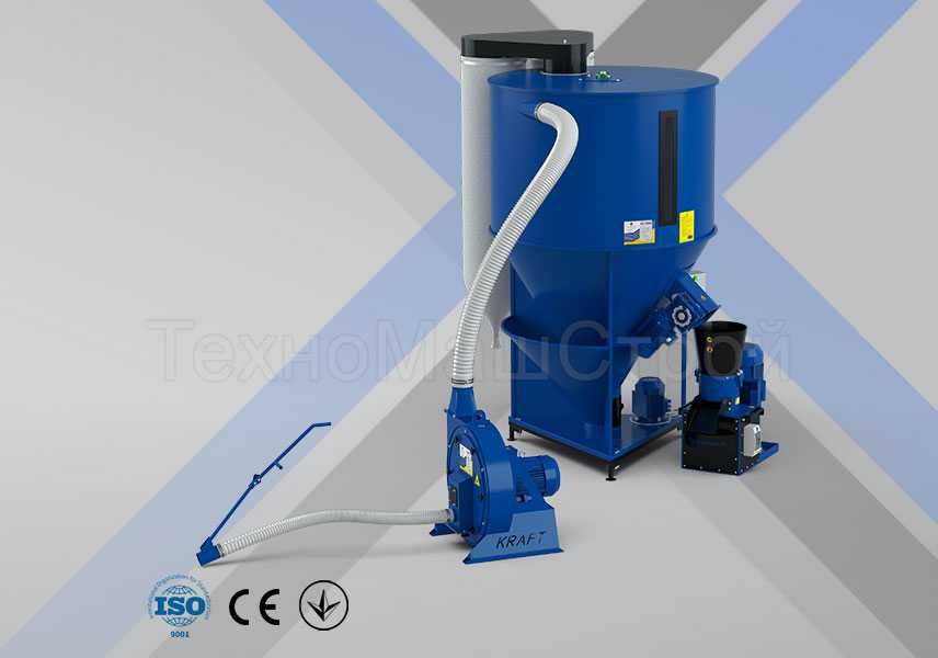 Лінія гранулювання корму BRIKO-600 (KRAFT-7 + КС -600 + ОГП - 200)