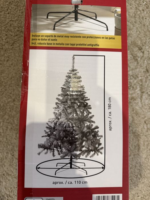 Arvore natal neve 1,80m NOVA