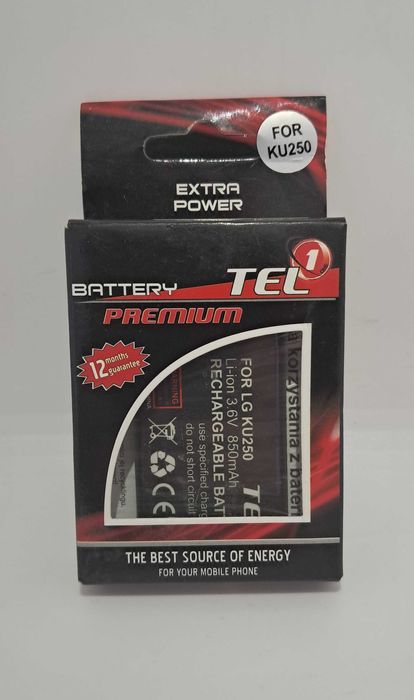Bateria LG: KU250, KU385, KP100.