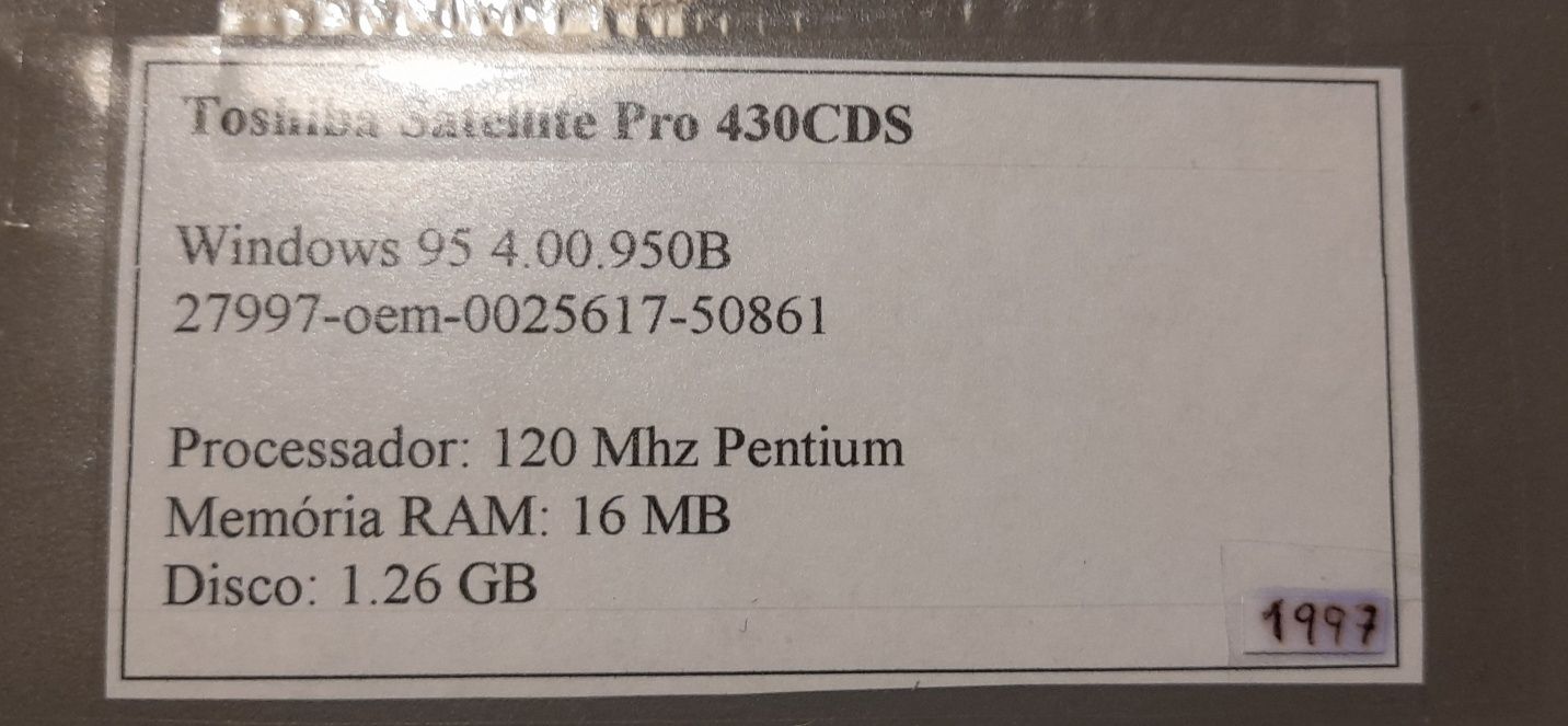 Toshiba satellite pro 430CDS