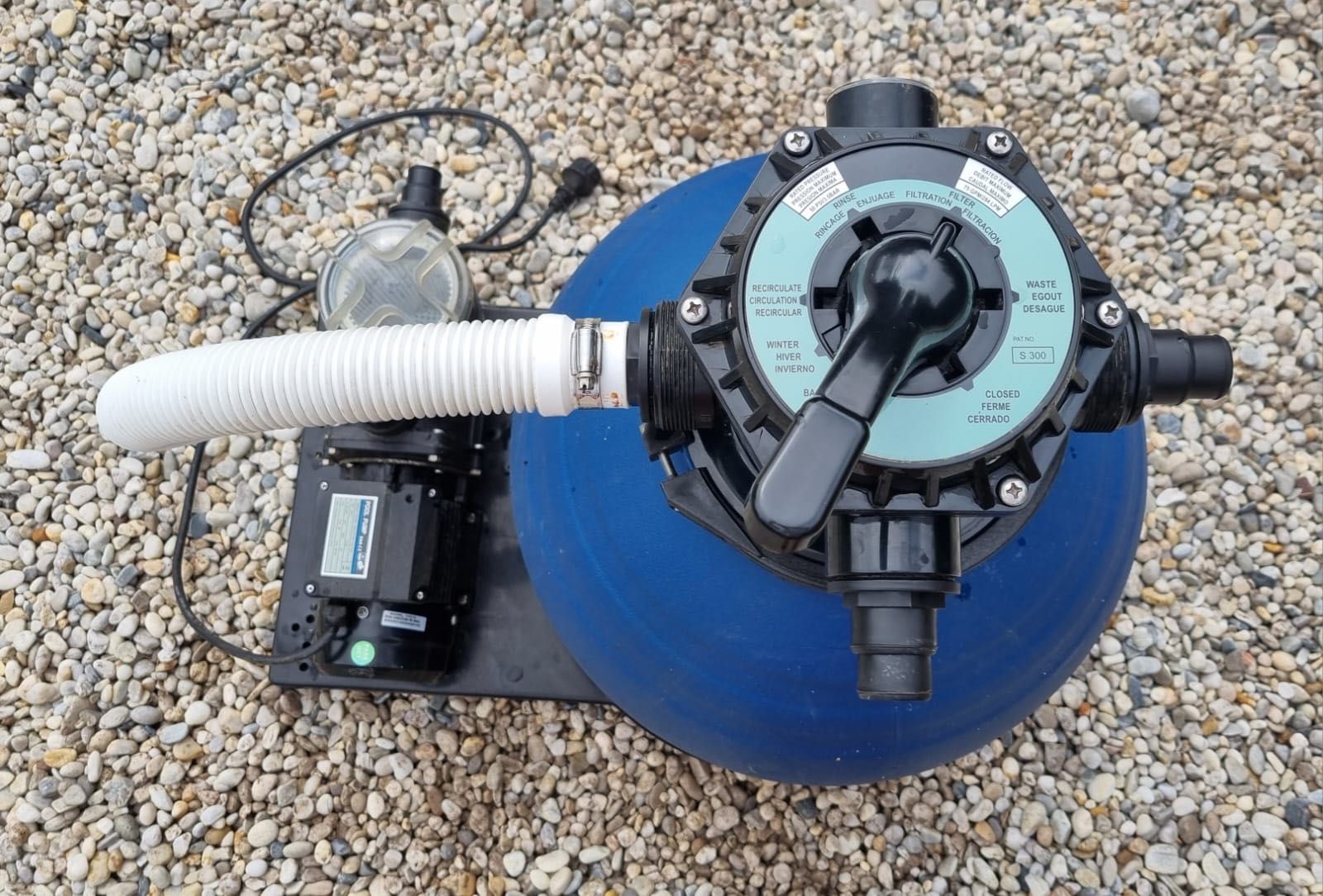 Bomba e sistema de filtro de piscina
