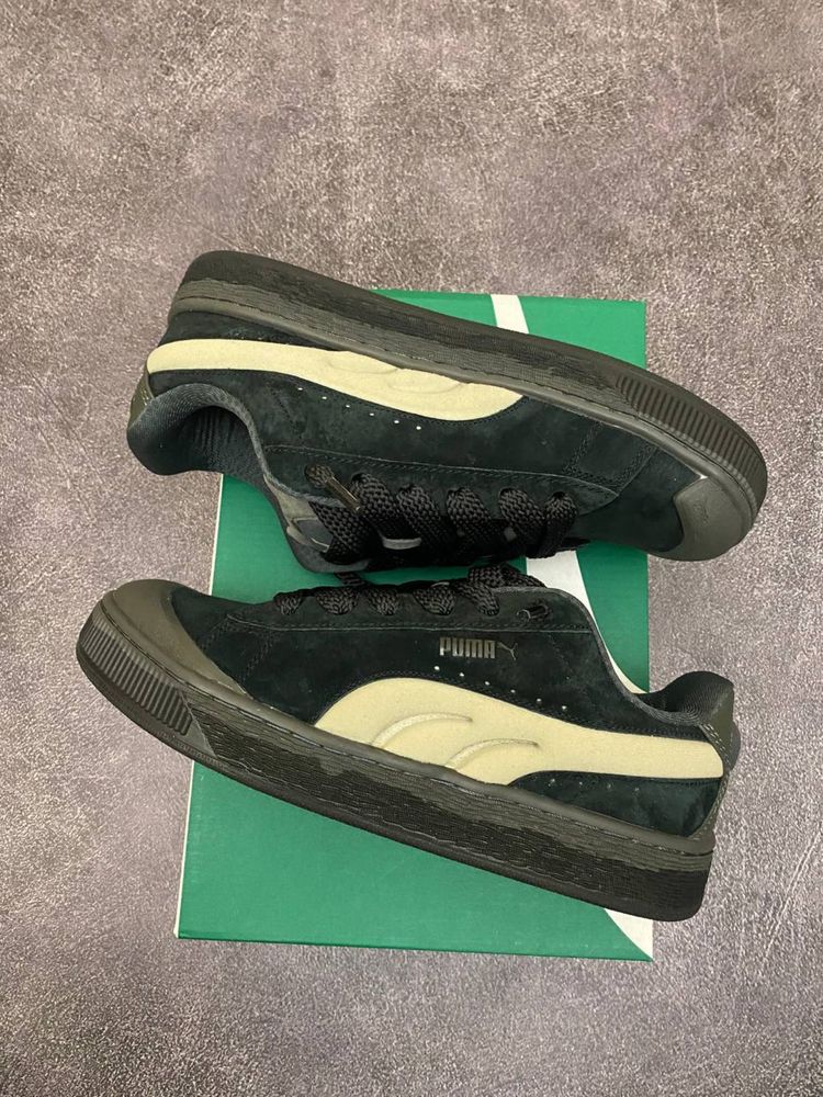 БЕЗ ПЕРЕДОПЛАТ‼️Puma Suede XL Crush Black Shadow Grey(Темні)Пума,Суед.
