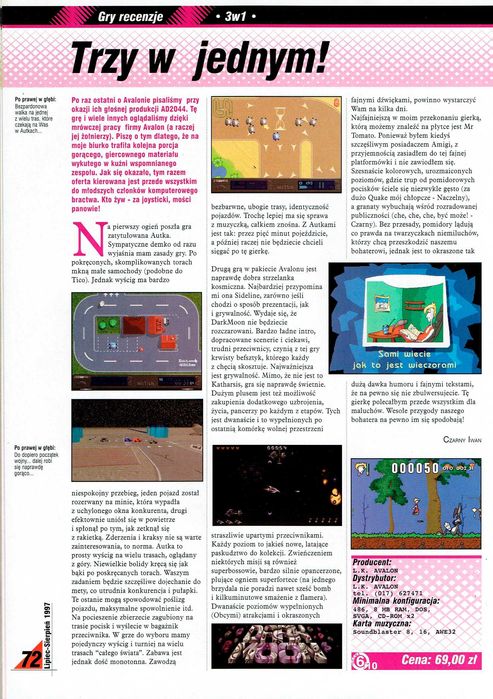 LK Avalon gry Atari PC Skaut Kwatermaster Sołtys Mr. Tomato + Darkmoon