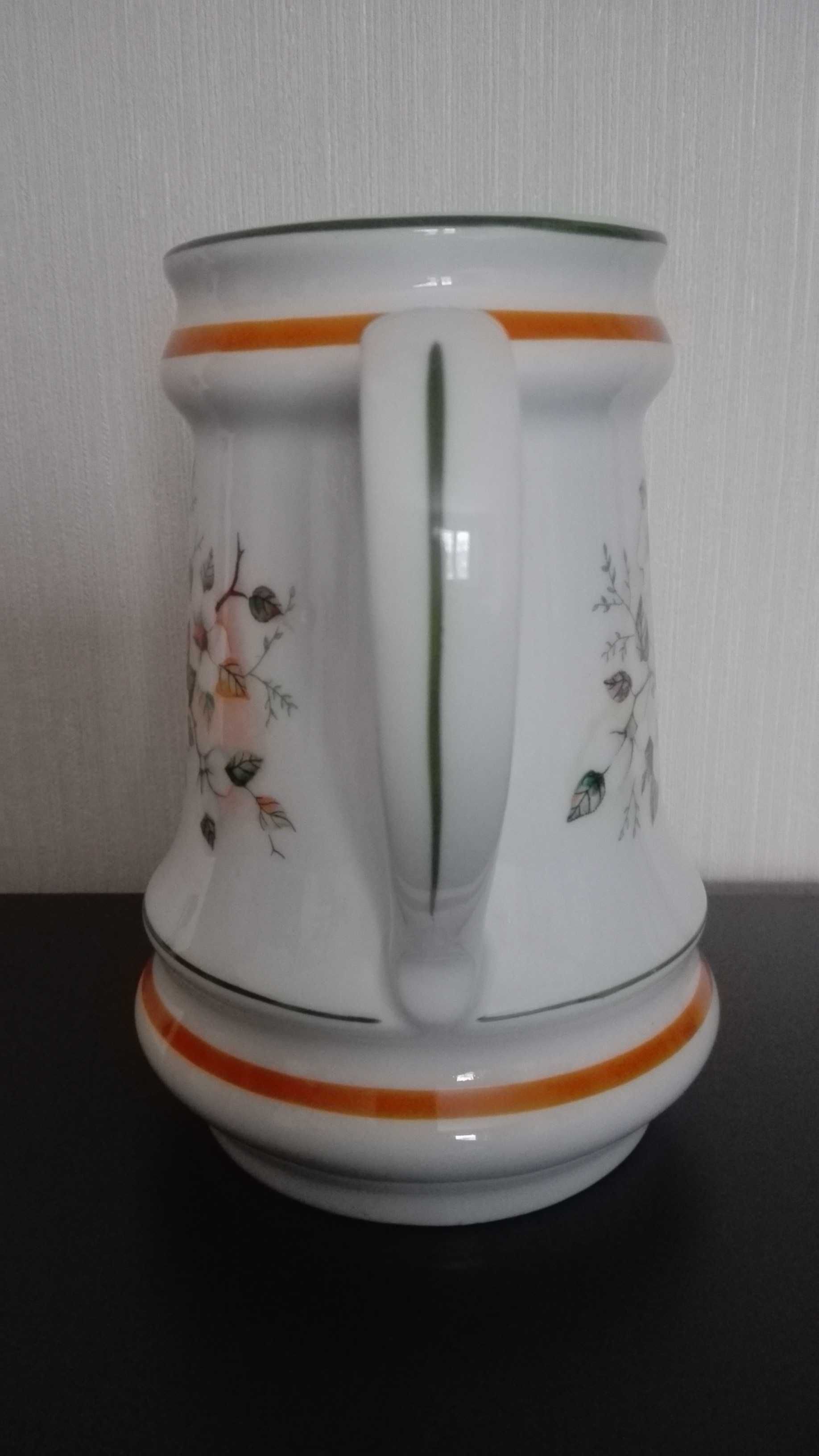 Kufel, dzbanek, stara porcelana Ćmielów, 100% porcelana