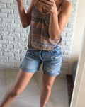 Stradivarius bermudy szorty spodenki jeansowe boyfriend boyfit XS 34
