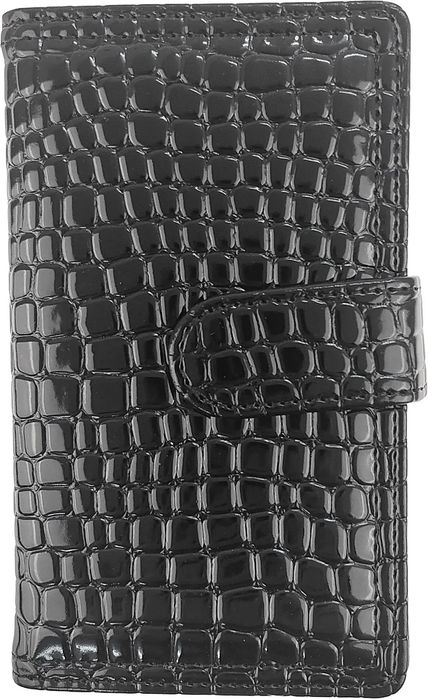 Kalendarz 2026 B6 dzienny z zapięciem krokodyl czarny