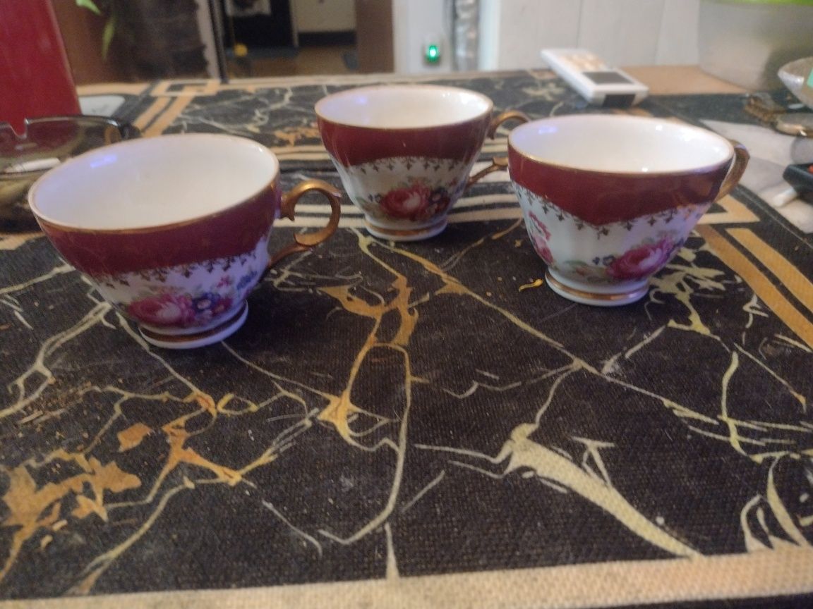 Filiżanki porcelana lata 70 sztuk 3