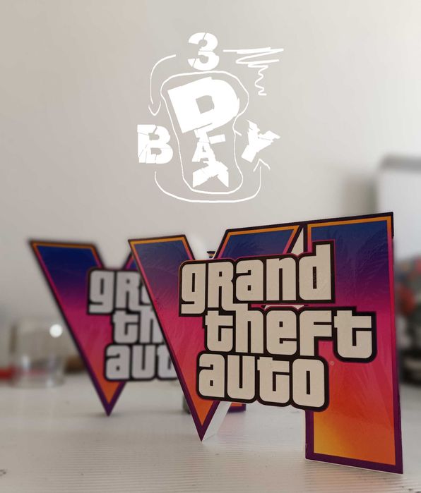 Logo 3D Grand Theft Auto VI