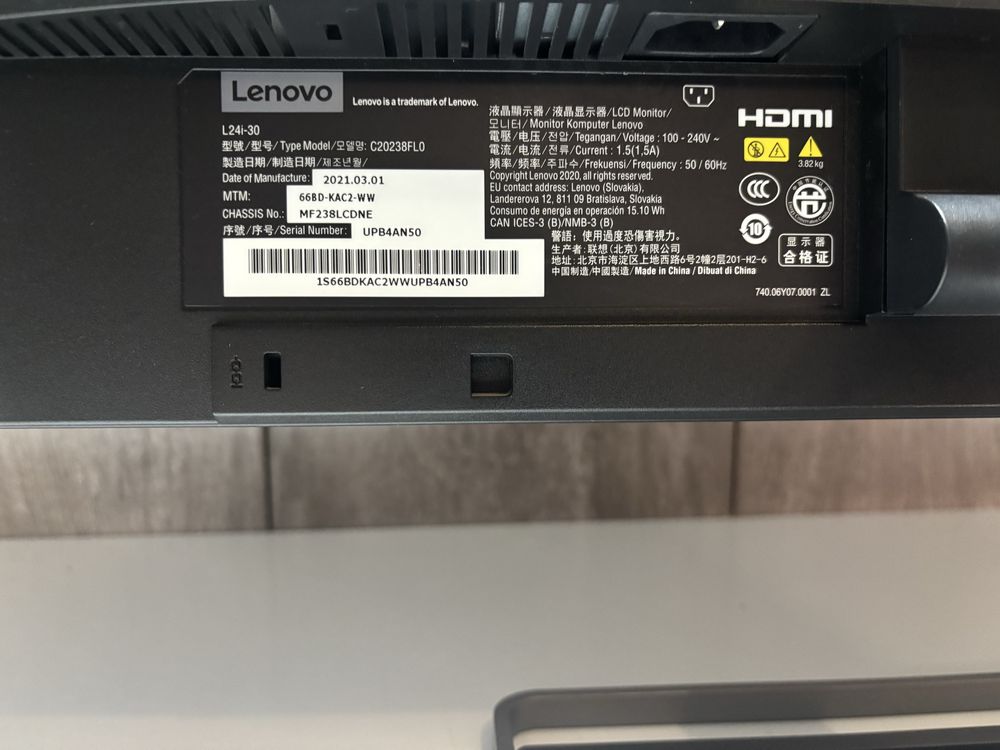 Monitor Lenovo L24i-30 75hz