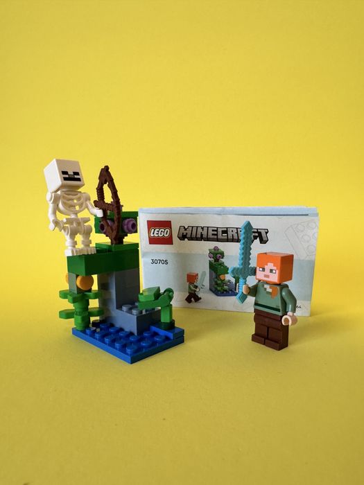 Конструктор LEGO Minecraft Бій в печері з хащами (30705)