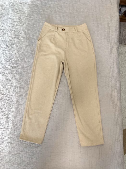 Брюки бежеві кашемір 46 розмір
