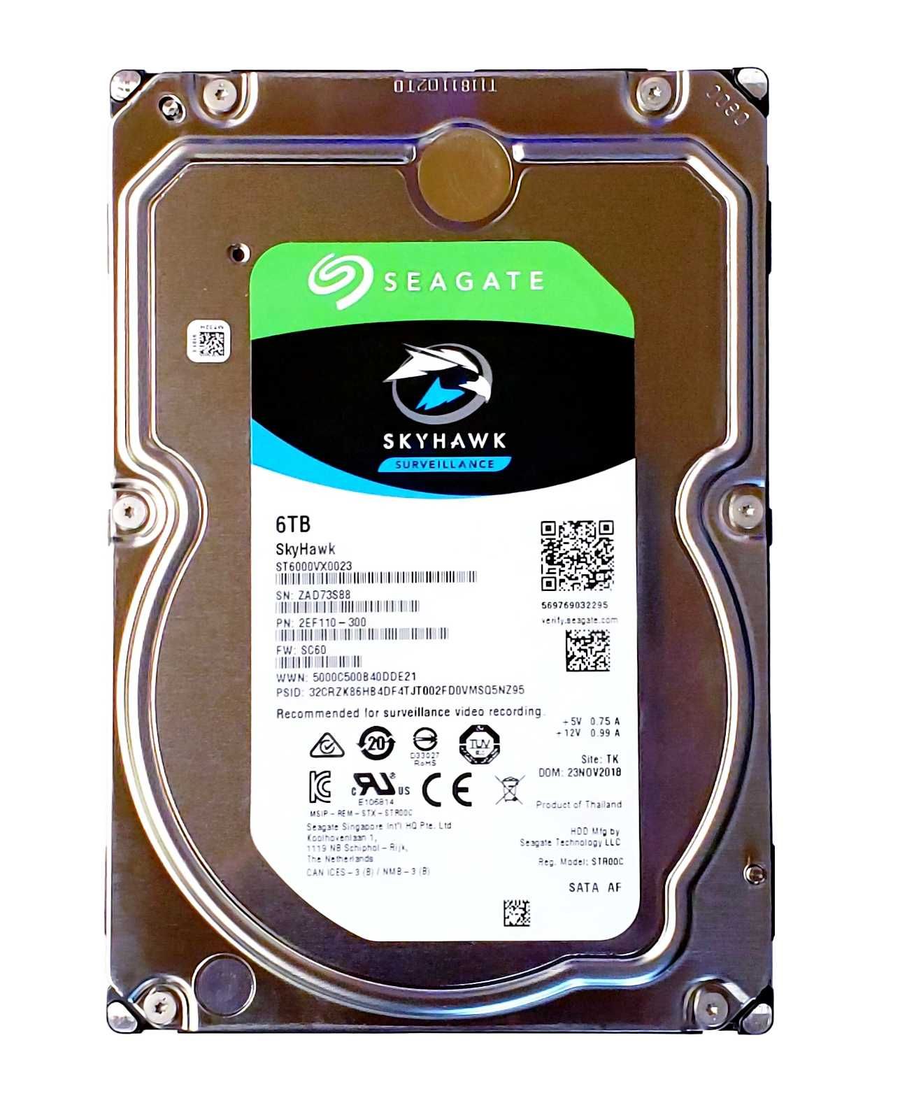 Жесткий диск винчестер Seagate Skyhawk Surveillance 6 TB ST6000VX0023