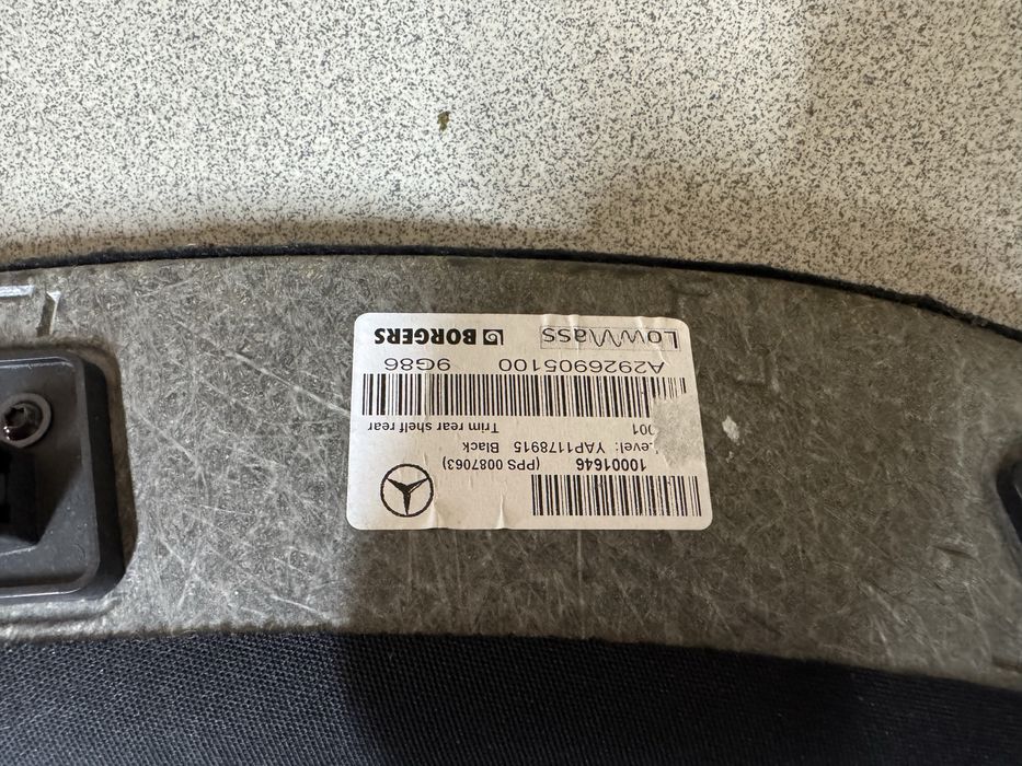 Задня Кришка/полка Mercedes GLE Coupe