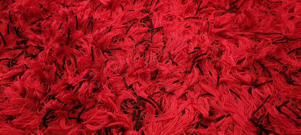 Tapete / Carpete Paris vermelho/preto 148x200cm