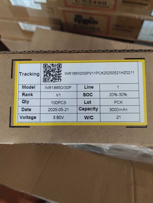 18650 EVE 30P 3000mAh 14mOm 30A 2025