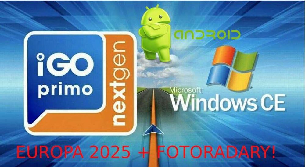 Igo Primo Truck WinCE Android 2025.Q2 NOWOŚĆ + Fotoradary + karta pam