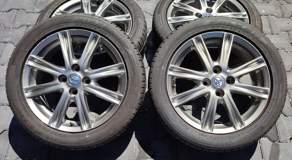 16"6J 4x100 koła Toyota Yaris Vitz, z oponami letnimi Falken 195/50R16