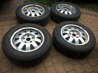 KOŁA-ALU15"5x112 AUDI-VW-SEAT-SKODA 4Opony Letnie R15 195/65 2017r~6mm