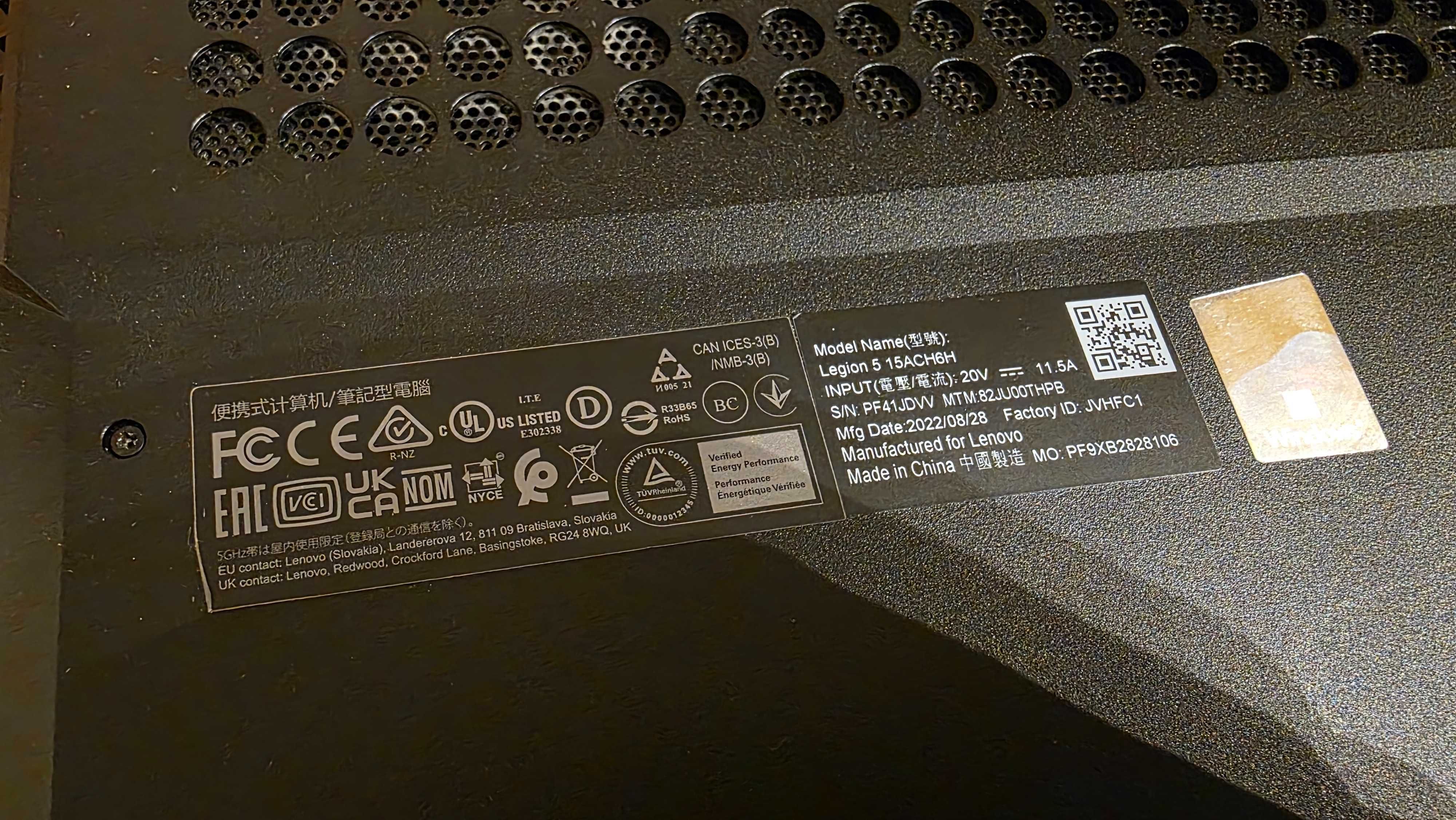 Lenovo Legion 5-15 Ryzen 7 5800H/16GB/512/Win11 RTX3060 - nówka!