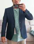 Novo - Blazer Massimo Dutti Azul-Marinho T46
