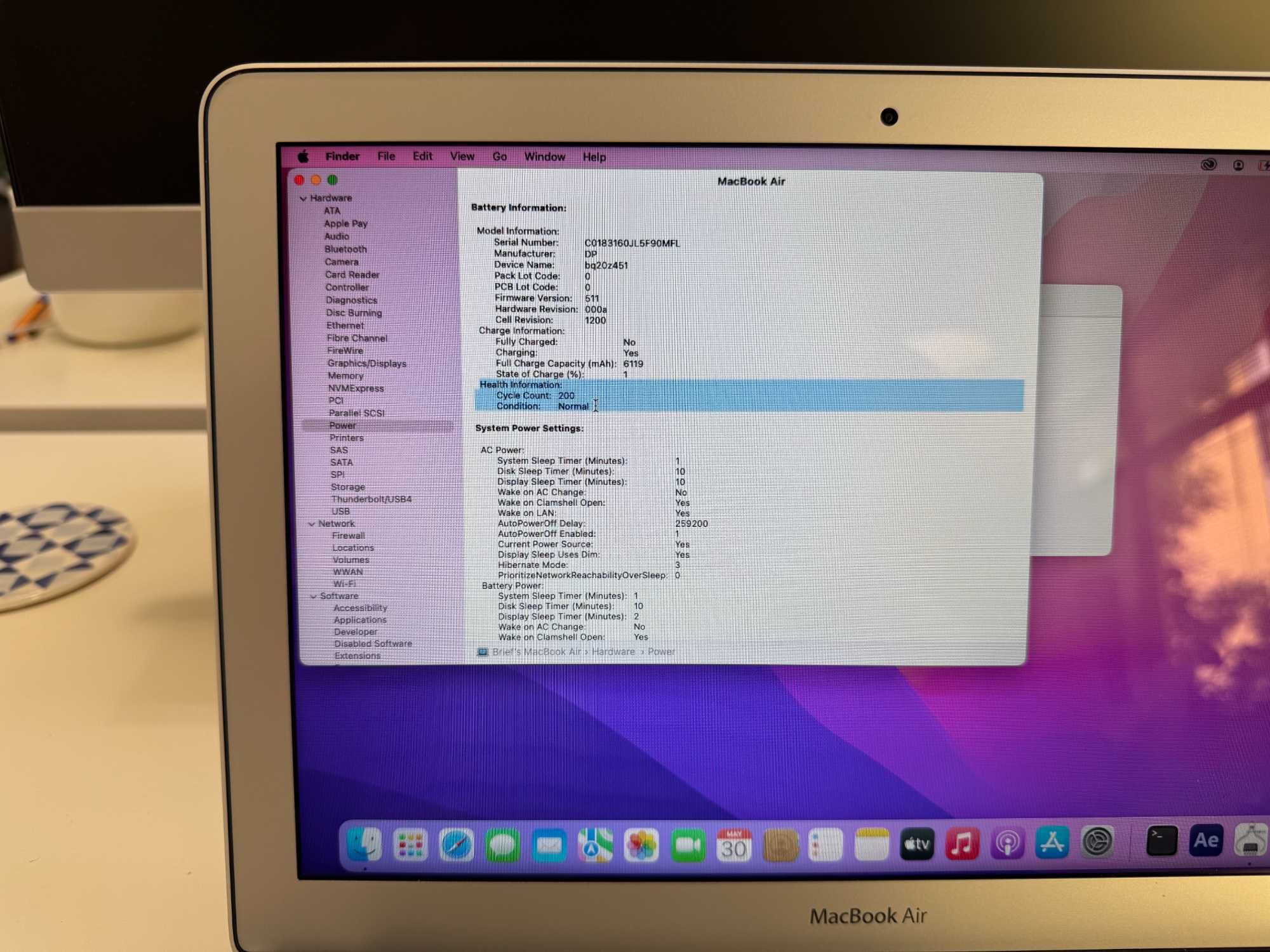 MacBook Air 13” (2017) — 1,8 GHz i5 | 8GB RAM | 128GB
