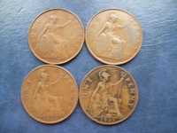 Stare monety 1 pens 1920 , 1921 ,, 1930 , 1931 Anglia
