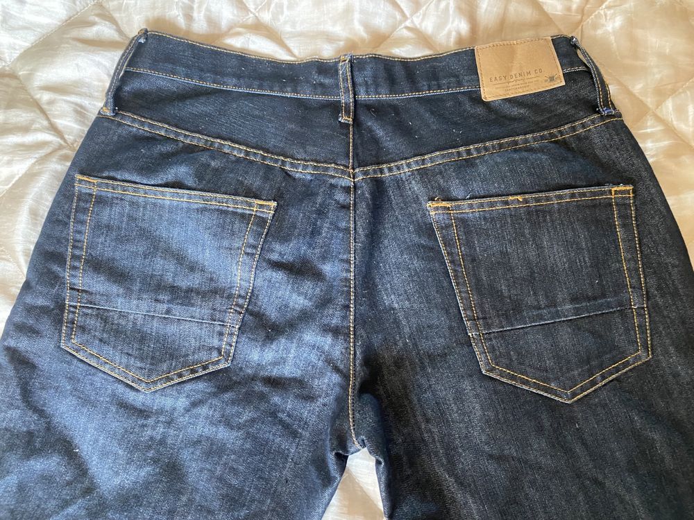 Новые фирменные синие мужские джинсы Slim Fit