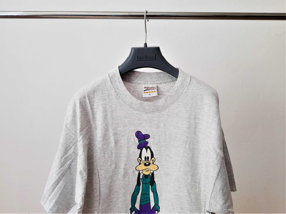 Wellington Apparel Sport T-shirt Disney Goofy Szary Bawełna XL Vintage