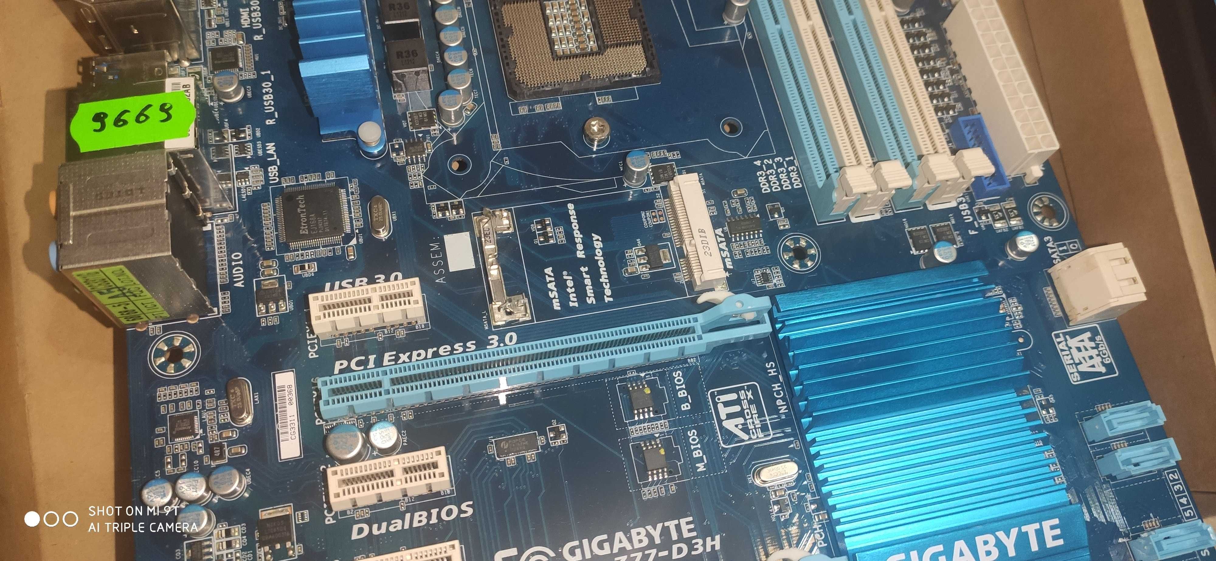 Топова СТАБІЛЬНА Socket 1155 - Gigabyte GA-Z77-D3H 3D BIOS mSata SSD