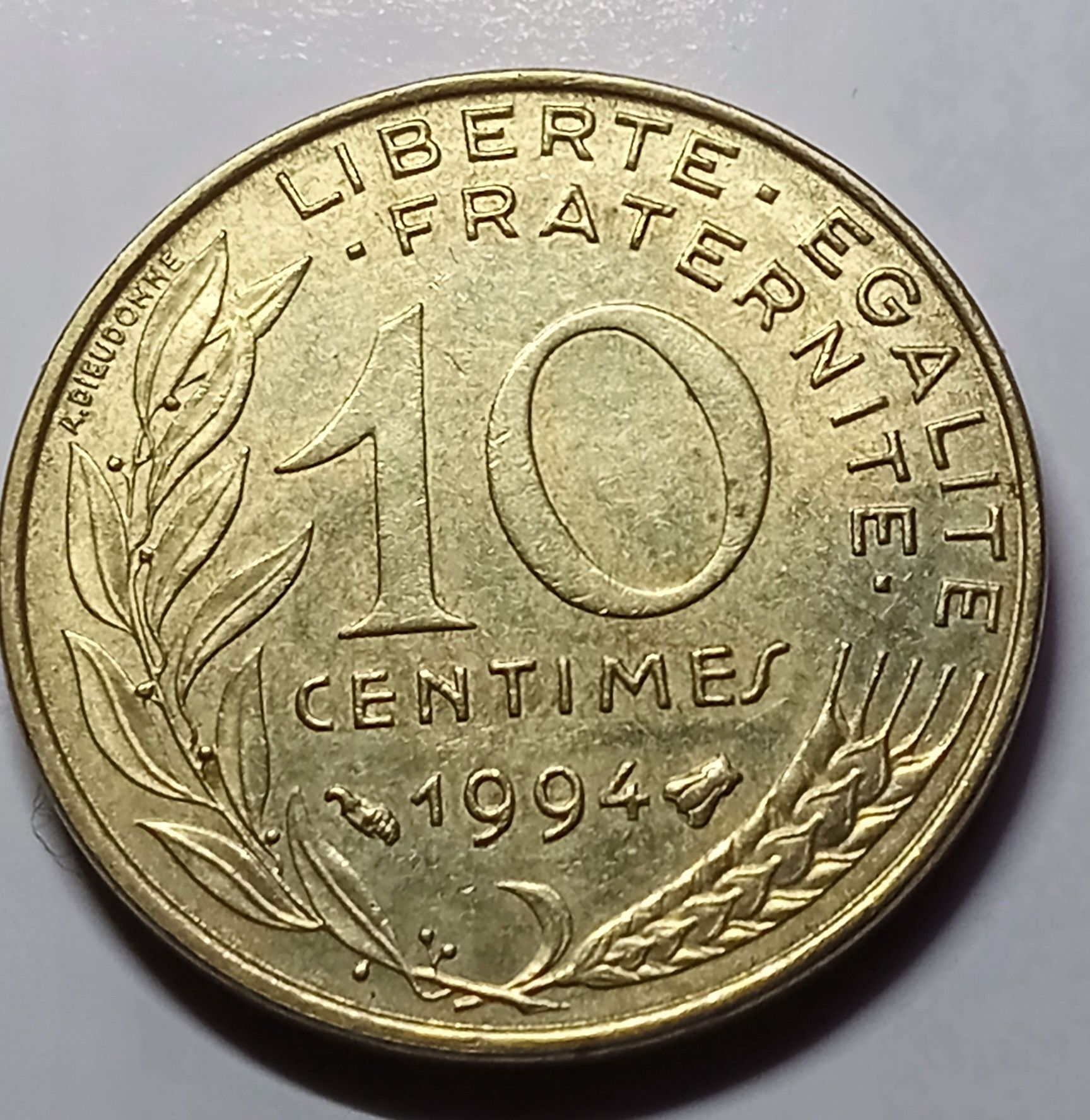 Moneta Francja 10 Centimes 1994