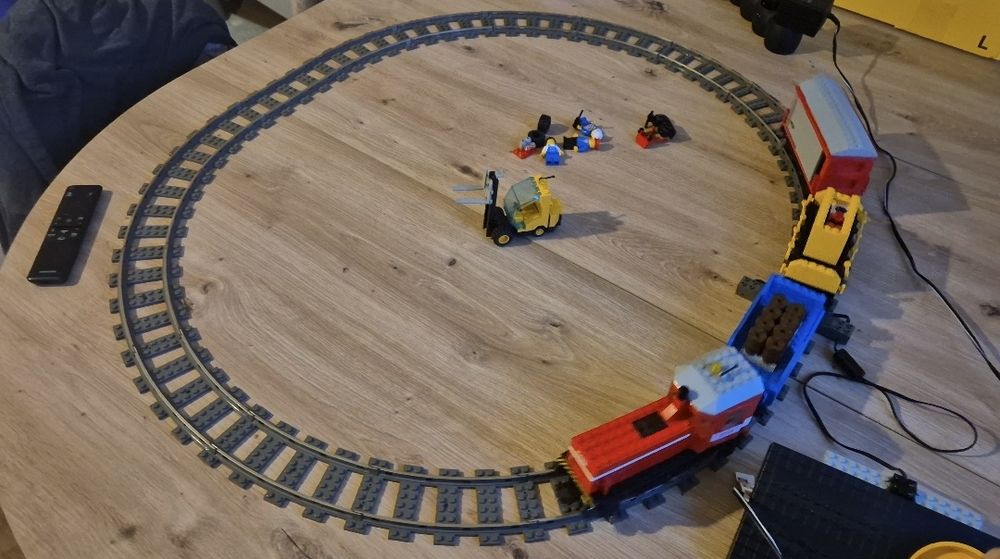 Lego Train 9v 4563 kolejka, komplet, wszystkie naklejki, vintage