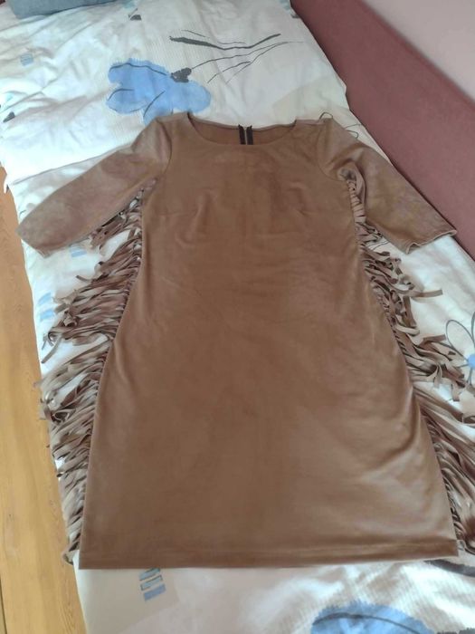 Piękna sukienka Boho z frędzlami r.L Idealna na wesele i nie tylko