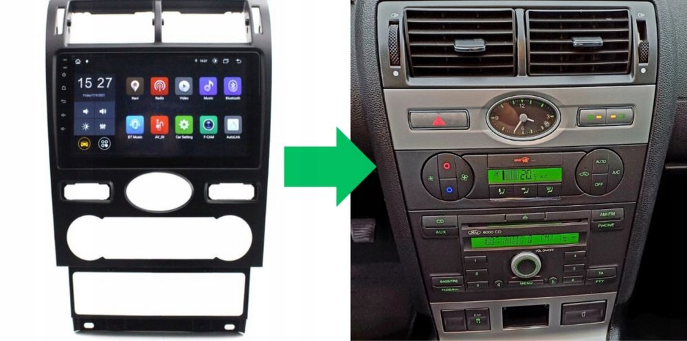 Автомагнітола Ford Mondeo 3 MK3 FL 2000 2007 4/64 Carplay GPS Android