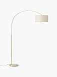 Lampa stojąca Niels | łukowa | złota | beż| OKAZJA | Westwing | cena