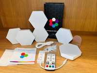 (NOVO) Kits Decorativos LED Hexagonais com Controlo via APP Tuya