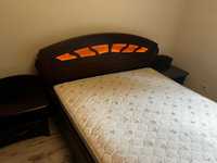 Łóżko Lazuryt z szafkami nocnymi firmy Mebin