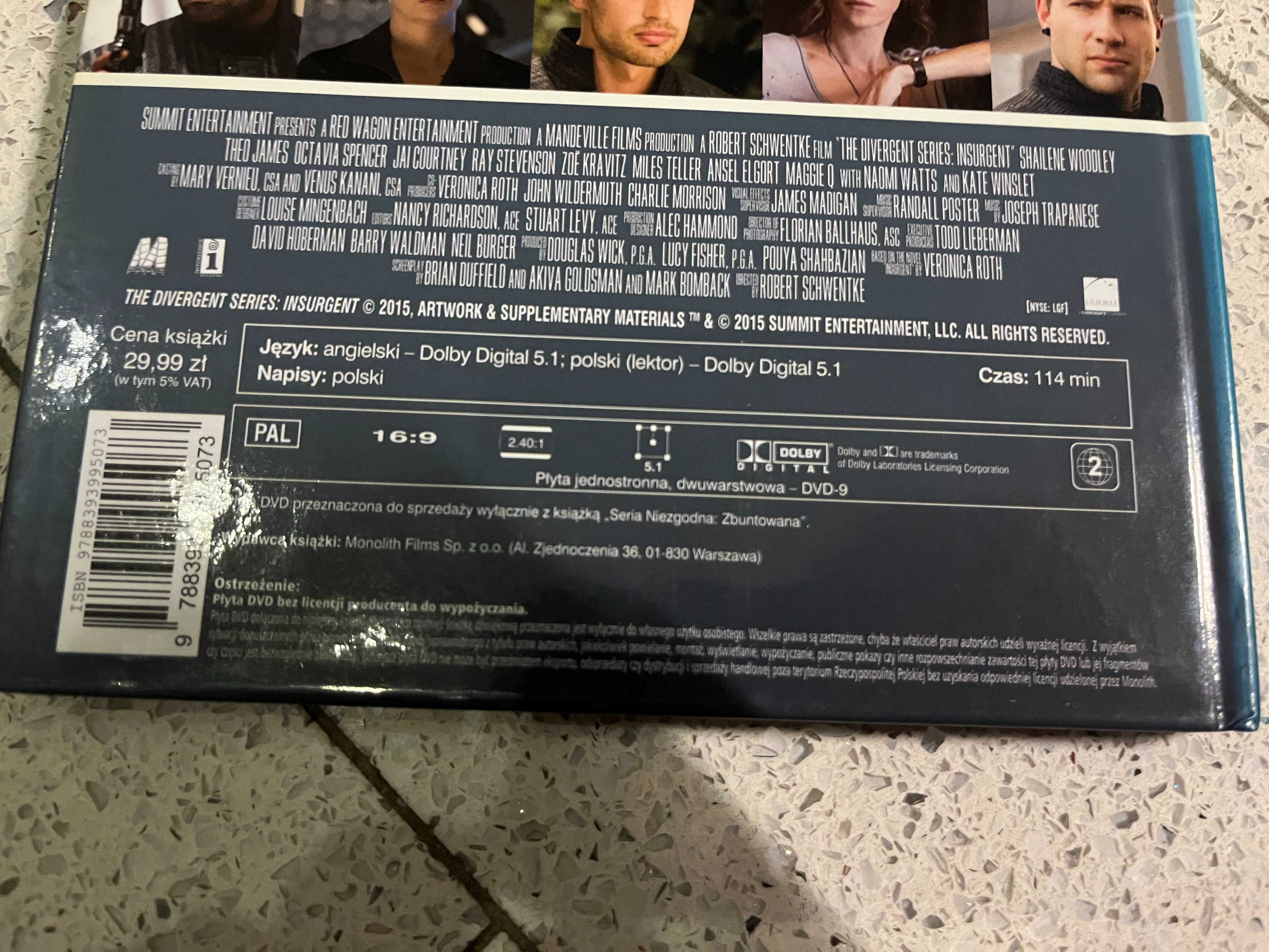 Seria Niezgodna:Wierna , Zbuntowana (2x dvd / polski lektor)