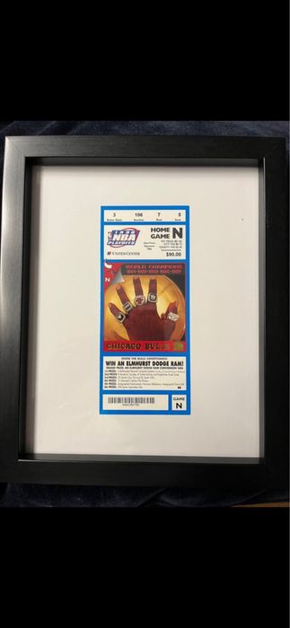 Bilhete NBA 1998 - Chicago Bulls Playoffs