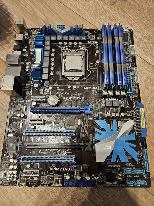 Płyta Asus p7p55d-e, intel i3 8gb ddr3, chłodzenie cooler master v8