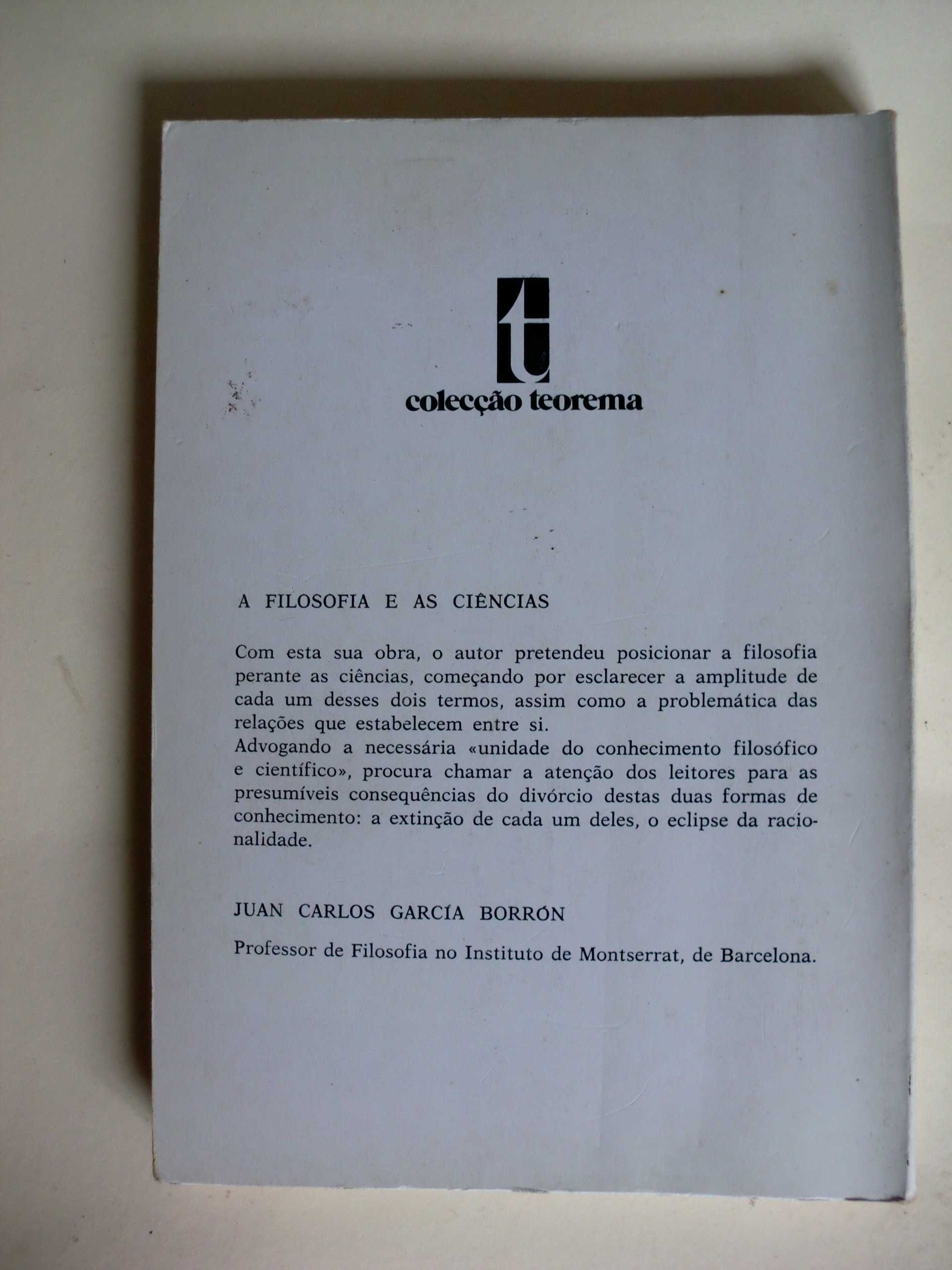 A Filosofia e as Ciências
de Juan Carlos García Borrón