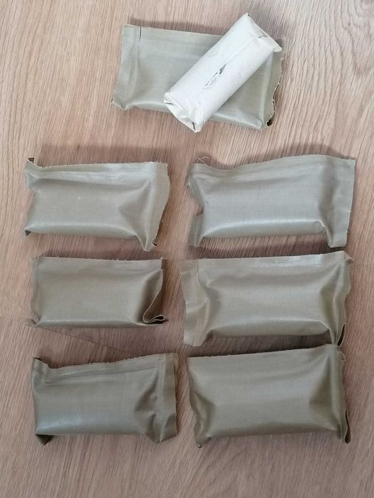 Opatrunki górnicze z PRL  - 7 szt