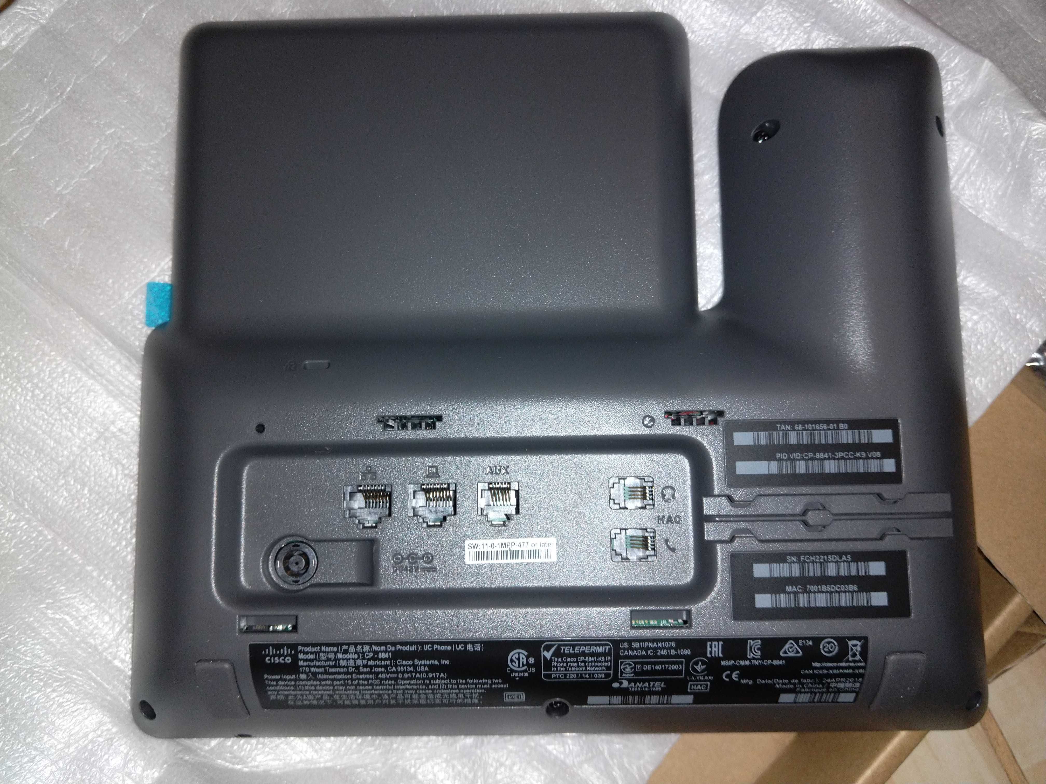 Telefon system, VoIP Cisco CP-8841-3PCCK9Kolorowy wyświetlacz czarny