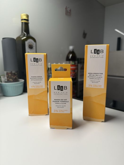 Zestaw prezent AA LAAB krem-perfector maska do ust serum tetra-c SPF50