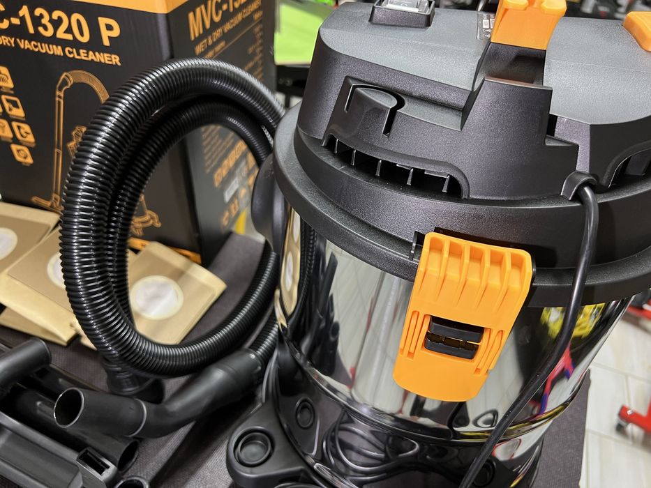 Пылесос строительный Machtz MVC-1320P Очистка фильтра Медная обмотка