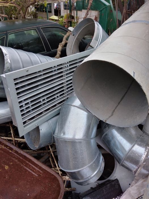 Tubos spiro abracadeiras varao roscado ventilaçao sistema 300mm 200mm