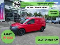 Volkswagen Caddy Cargo  silnik: 2,0 l TDI EU6 SCR  75 kW skrzynia biegów: manualna 6 -biegowa rozstaw osi: 2755 mm  Cargo Furgon 2,0 l TDI 102 KM manualna 6-biegowa rozstaw osi: 2755 mm