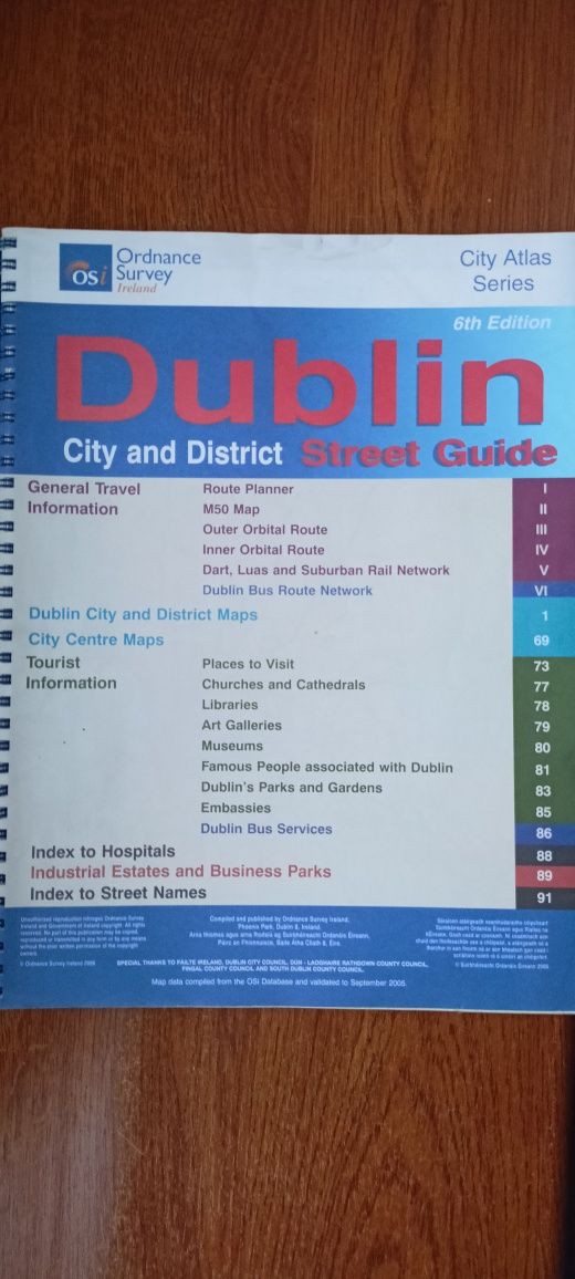 Atlas Dublin - przewodnik po ulicach miast i dzielnic.